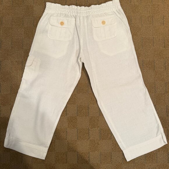 Juicy Couture White Linen Pants - Picture 2 of 4